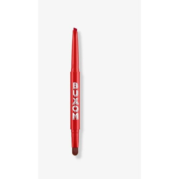 Buxom Power Line Plumping Lip Liner Crayon Real Red - Picture 1 of 5